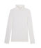 Cuello alto de mujer en algodón ligero blanco Lait