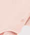 Body de manga larga con cuello de algodón de bebé rosa SALINE