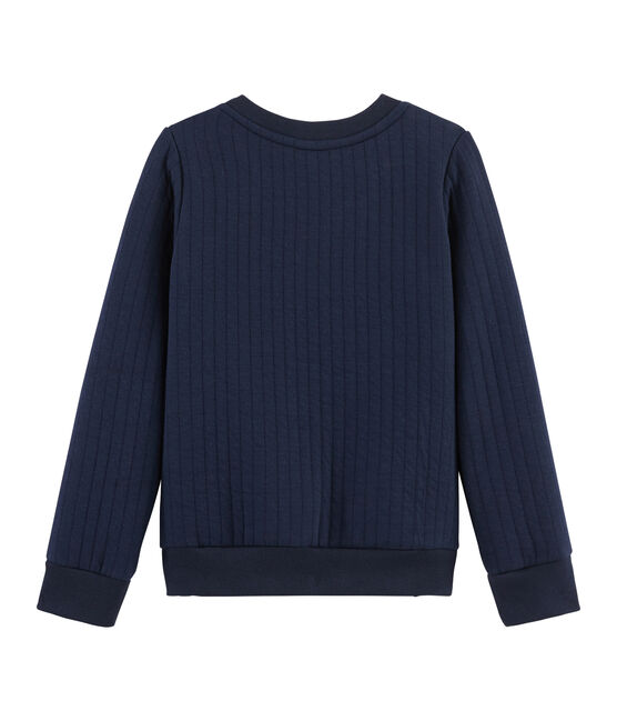 Sudadera de tejido túbico de niño azul SMOKING
