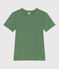 Camiseta Icónica lisa de algodón para mujer verde PALMERAIE