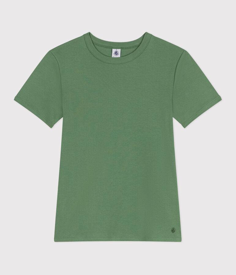 Camiseta Ic&oacute;nica lisa de algod&oacute;n para mujer verde