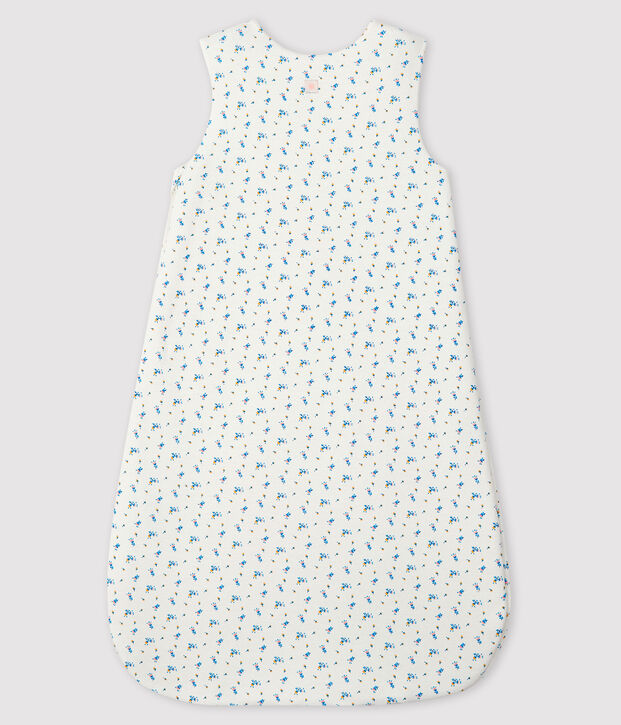 Saco de punto de tejido acanalado para beb&eacute; blanco/multicolor