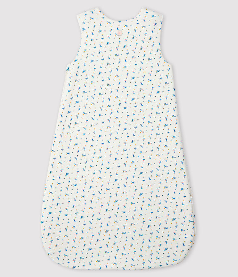 Saco de punto de tejido acanalado para beb&eacute; blanco/multicolor