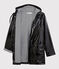 Impermeable de charol emblemático para mujer negro NOIR