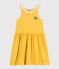 Vestido de algodón sin mangas para niña amarillo NECTAR/ AVALANCHE