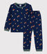 Pijama de felpa con motivo de seta para niño/niña