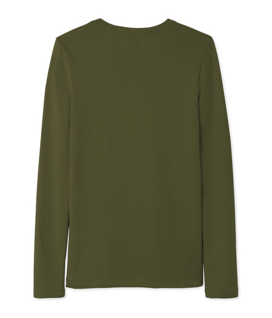 Camiseta de manga larga para mujer verde CROCODILE