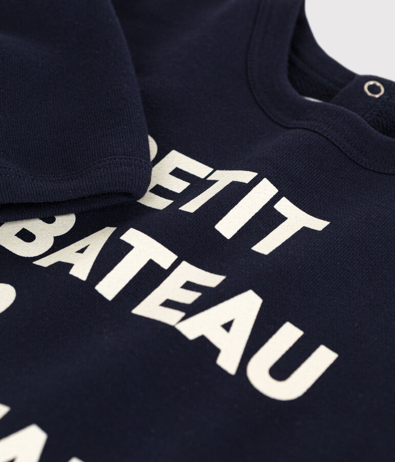 Sudadera de mulet&oacute;n de beb&eacute; azul