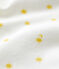 Pelele de bebé de algodón orgánico blanco MARSHMALLOW/ ORGE