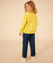Sudadera infantil de muletón ligero amarillo NECTAR
