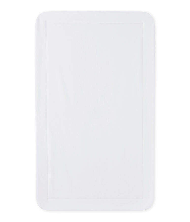 Arruyo bi-materia de beb&eacute; unisex blanco