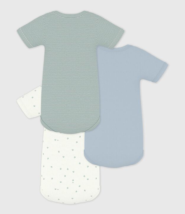 Juego de bodies de algod&oacute;n de manga corta con estampado para beb&eacute; multicolor