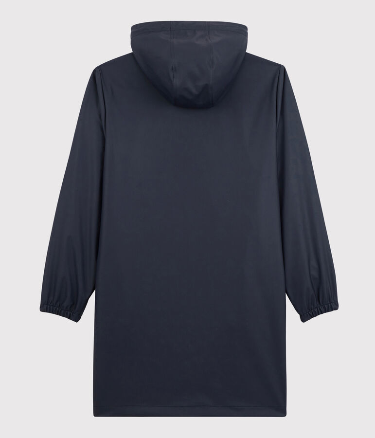 Chubasquero largo y ligero de material reciclado unisex azul SMOKING