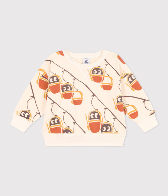 Sudadera de muletón estampada para bebé blanco AVALANCHE/ MULTICO