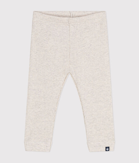 Leggings de algodón para bebé beige MONTELIMAR CHINE