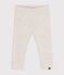Leggings de algodón para bebé beige MONTELIMAR CHINE