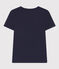 Camiseta L'ICONIQUE con cuello redondo de algodón de mujer azul SMOKING