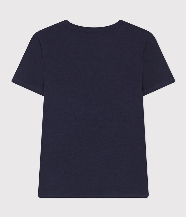 Camiseta L'ICONIQUE con cuello redondo de algod&oacute;n de mujer azul