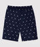 Bañador reciclado estampado para niño azul SMOKING/blanco MARSHMALLOW