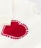 Sudadera de algodón con motivo de corazón para bebé crudo MILK