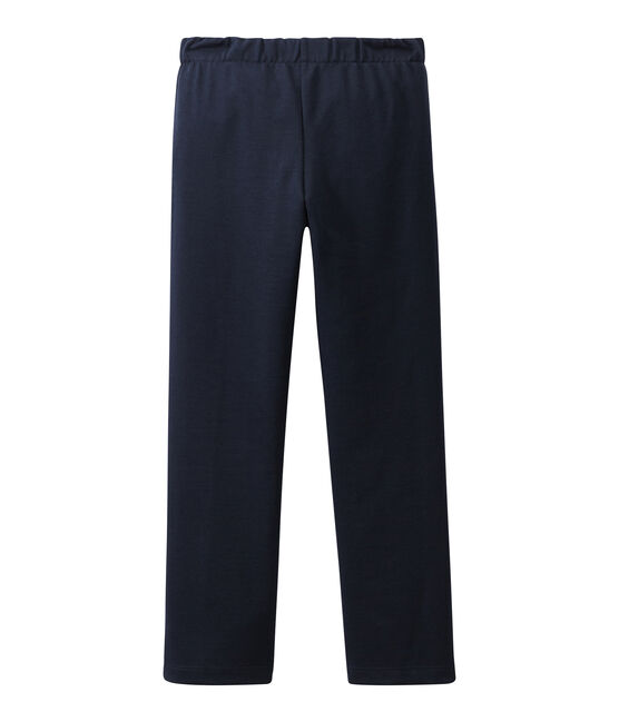 Pantalón con puente para niña azul SMOKING