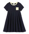 Vestido en jersey ligero para niña azul Abysse