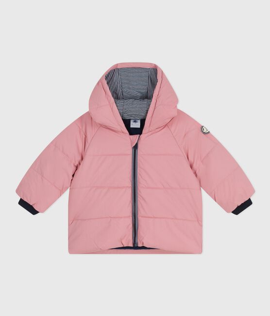 Plumífero liso para bebé rosa CHARME