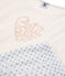 Pijama de punto para niña blanco MARSHMALLOW/azul JASMIN