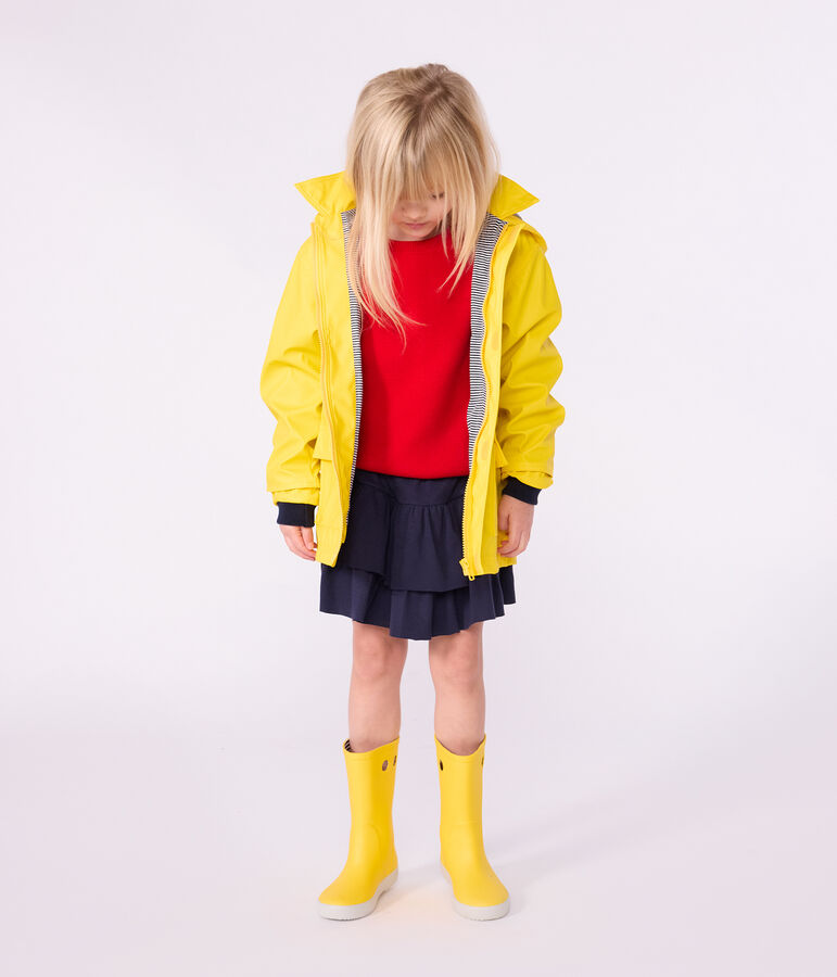 Impermeable emblem&aacute;tico para ni&ntilde;a/ni&ntilde;o amarillo