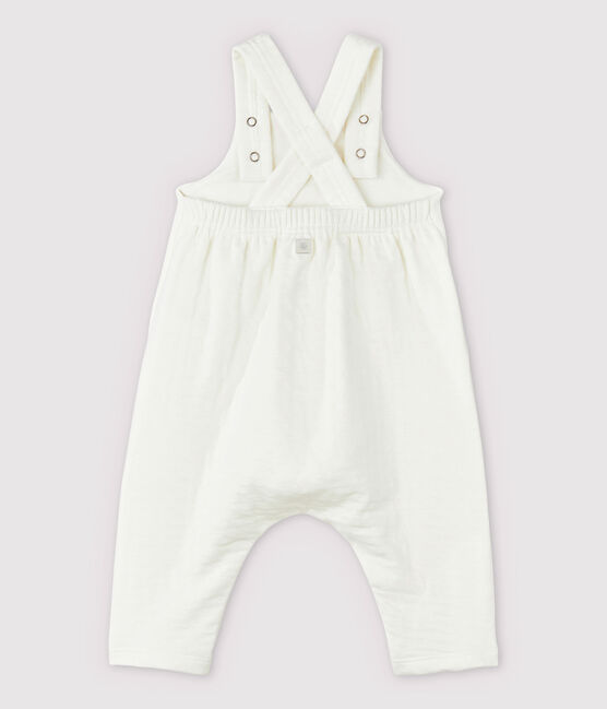 Peto blanco de bebé en tejido tubular de algodón ecológico blanco MARSHMALLOW