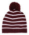 Gorrito de mezcla de lana rojo OGRE/blanco MARSHMALLOW