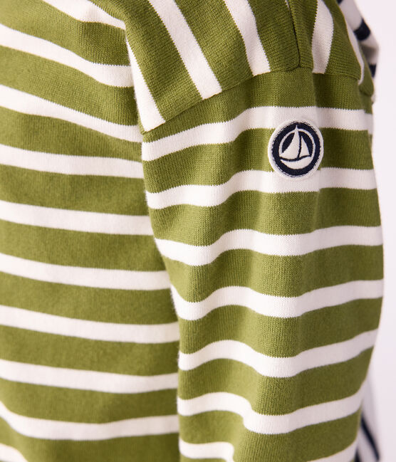 Marinera infantil de algodón verde CEDAR/ MILK