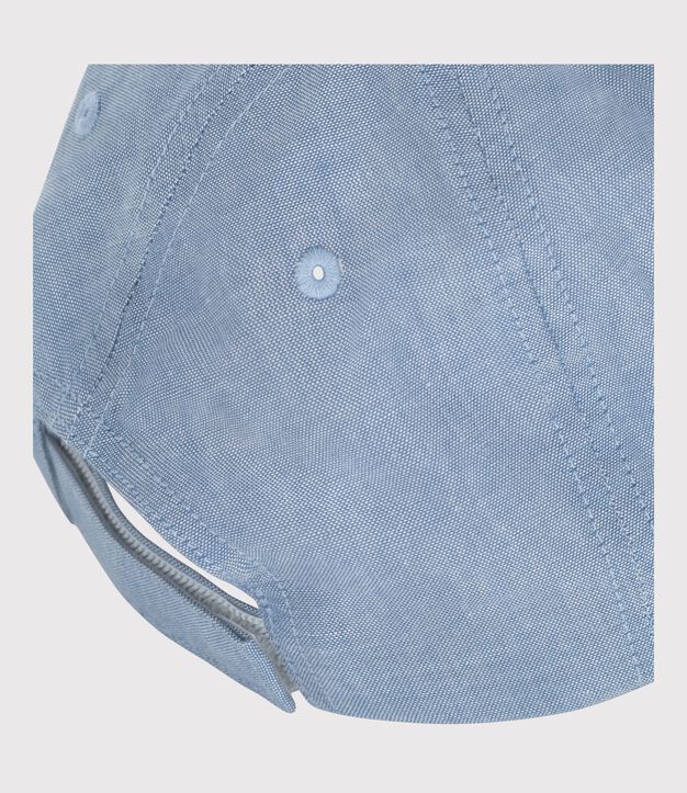 Sombrero infantil en denim claro Petit Bateau azul