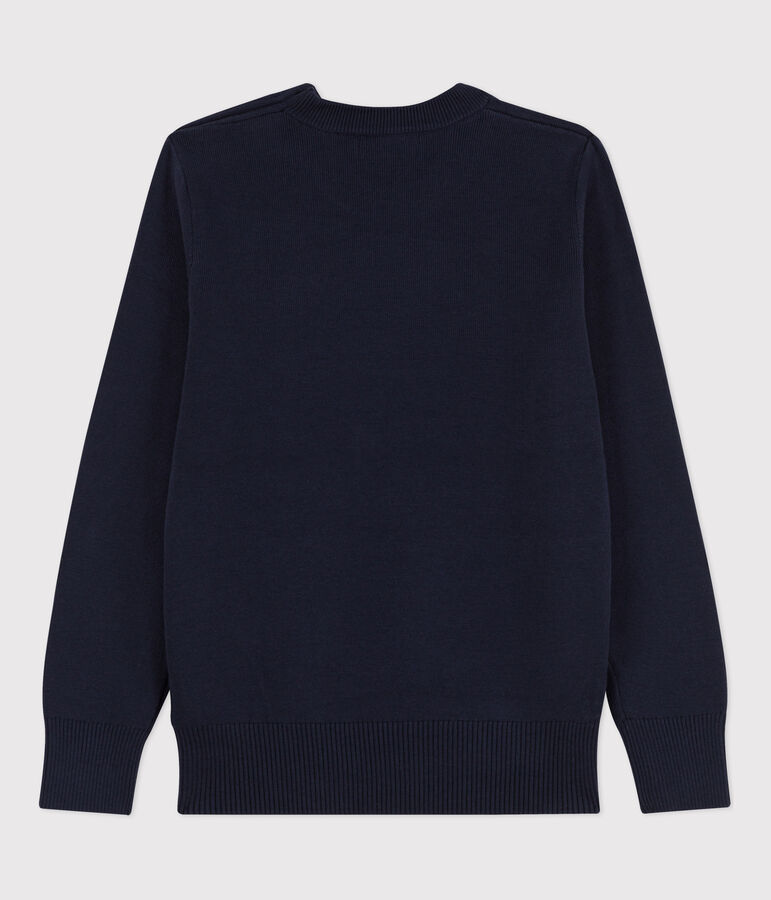 Jersey marinero emblem&aacute;tico de algod&oacute;n de mujer azul