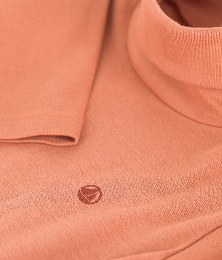 Prenda de cuello cisne de algod&oacute;n de ni&ntilde;a/ni&ntilde;o rosa