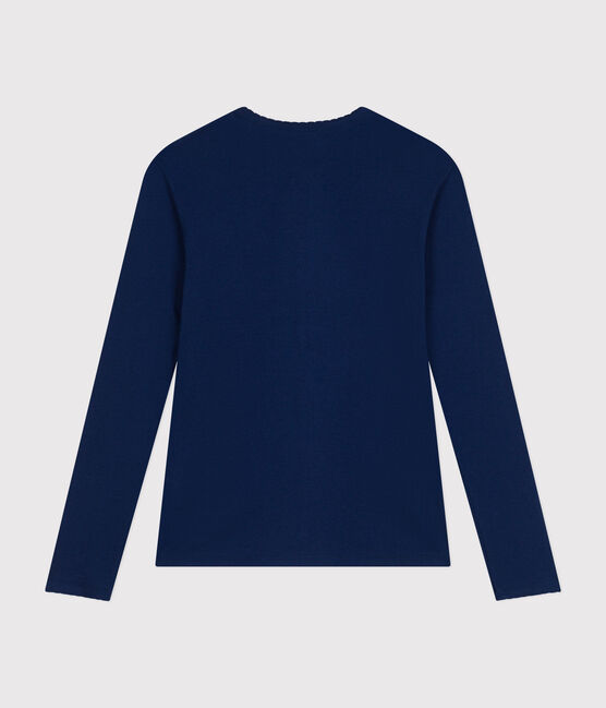 Camiseta L'ICONIQUE de algodón de punto «cocotte» para mujer azul MEDIEVAL