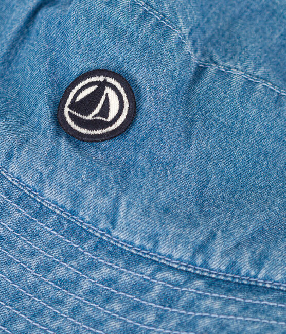 Gorro de tejido vaquero azul para infantil azul DENIM CLAIR
