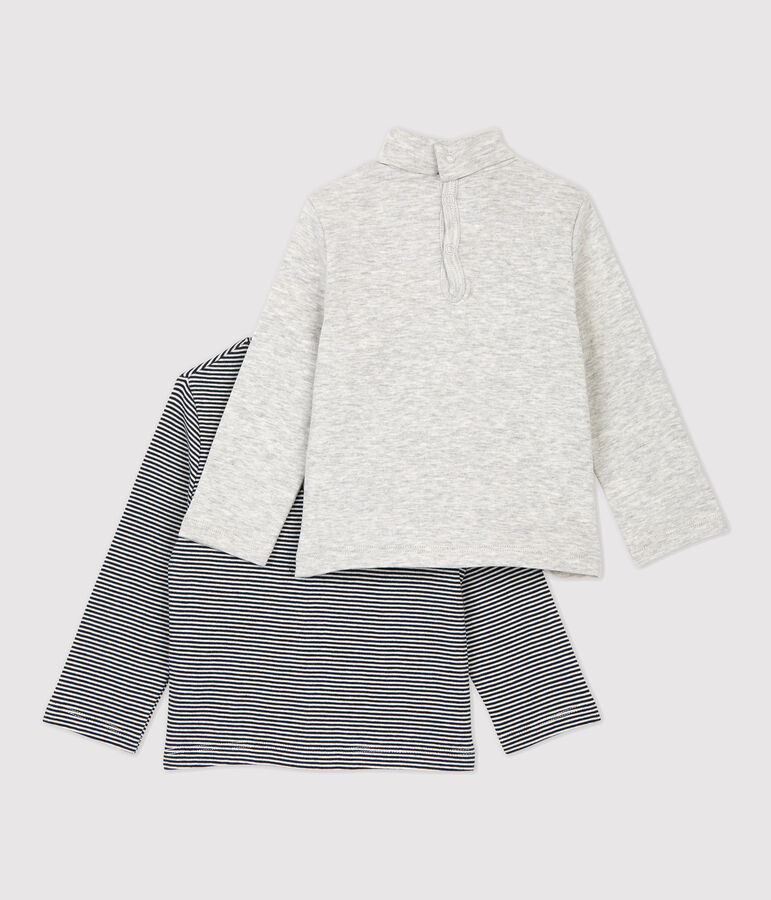 Juego de 2 prendas de cuello de cisne de algod&oacute;n de beb&eacute;. variante 1