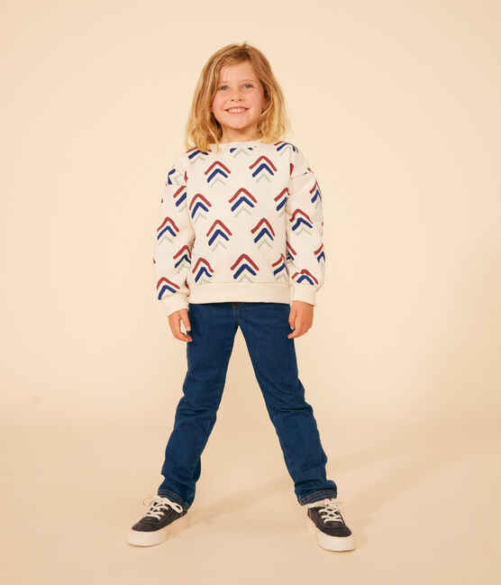 Sudadera estampada de muletón para niño blanco AVALANCHE/ MULTICO
