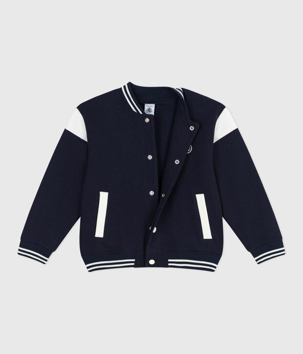 Chaqueta teddy infantil lisa de algod&oacute;n SMOKING