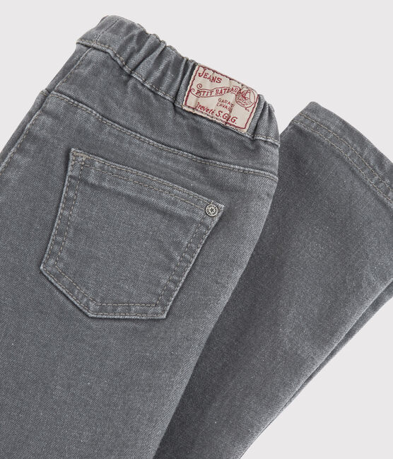 Pantalón vaquero slim para niña gris GRIS FONCE/ DARK GREY