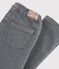 Pantalón vaquero slim para niña gris GRIS FONCE/ DARK GREY