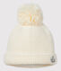 Gorro con pompón para bebé niña/niño