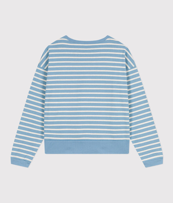 Sudadera marinera de algodón para mujer AZUL/ MONTELIMAR