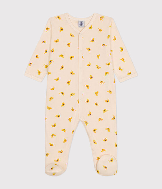 Pijama de koala de algodón para bebé blanco MARSHMALLOW/blanco MULTICO
