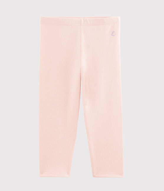 Leggings de punto de licra de niña rosa MINOIS