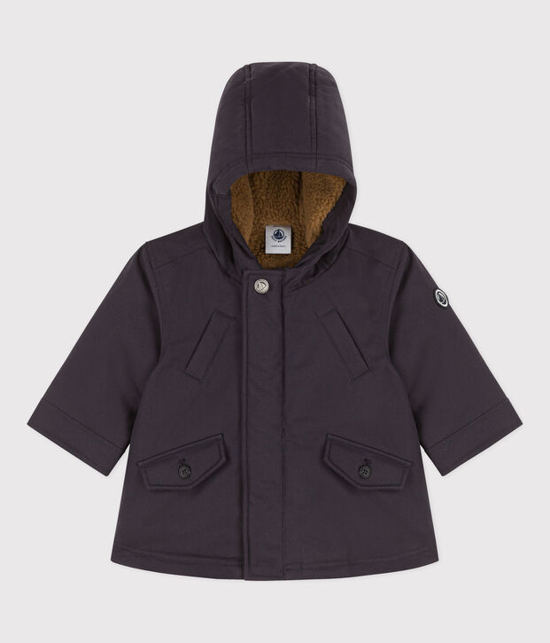 Parka hidr&oacute;fuga para beb&eacute; gris