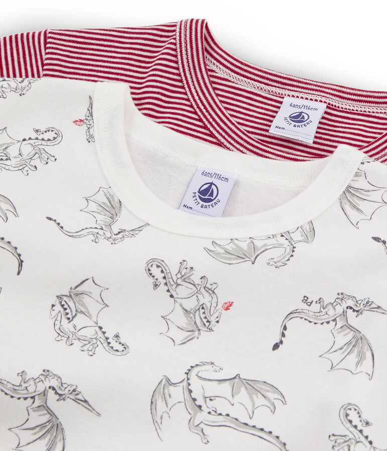 Par de camisetas manga corta para ni&ntilde;o multicolor