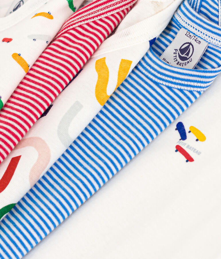 Juego de 5 bodis de algod&oacute;n sin mangas skate para beb&eacute; multicolor