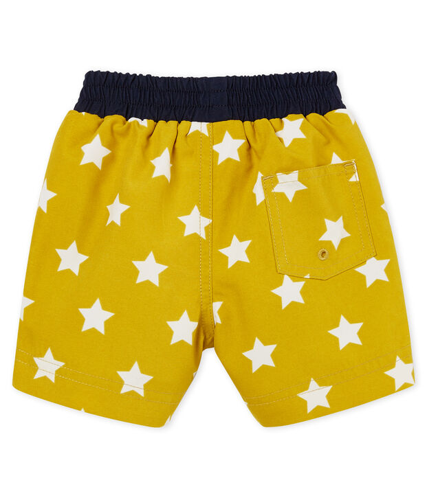 Shorts de playa estampados para beb&eacute; ni&ntilde;o verde/blanco